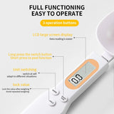 Minibáscula digital con cuchara: herramienta de pesaje de cocina con pantalla LCD para harina, leche y café (0,1-500 g)