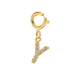 Custom Gold Initial Letter Bracelet for Women - Personalized Name Cuban Chain
