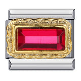 Pulsera de acero inoxidable con dijes de moda: accesorio elegante y moderno