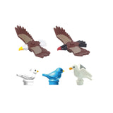 Animal Building Block Set - Farm & Zoo Collection with Goose, Pig, Shark & More