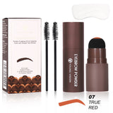 Waterproof Eyebrow Stamp Kit with 10 Stencils – Long-Lasting Brow Shaping Makeup Tool