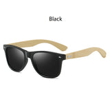 Fashion Bamboo Wood Vintage Oval Sunglasses - UV400 Protection for Outdoor Adventures