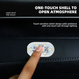 Lámpara de lectura LED táctil mini USB: lámpara compacta para interior de automóvil, 5 V, sensible al tacto, luz nocturna recargable