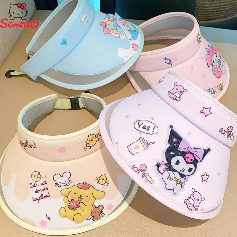 Sanrio Character Sun Hat - Cinnamoroll & Kuromi UV Protection Bucket Hat for Kids