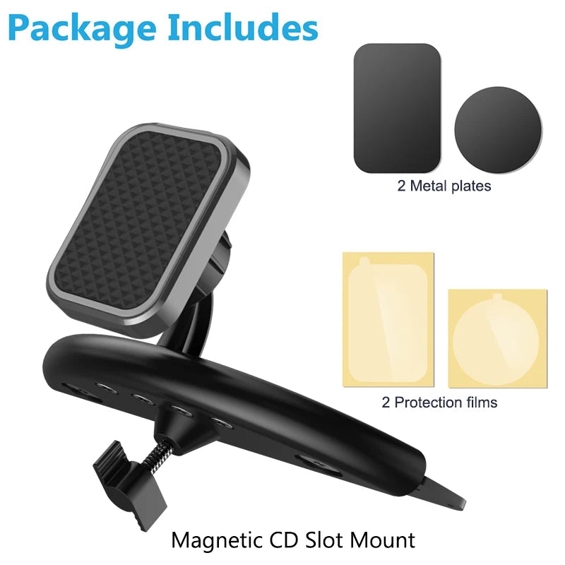 Soporte universal para teléfono con ranura para CD: soporte seguro y manos libres para teléfono en el automóvil