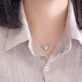 Kuromi Silver Necklace – Cute Anime Clavicle Chain Jewelry for Women