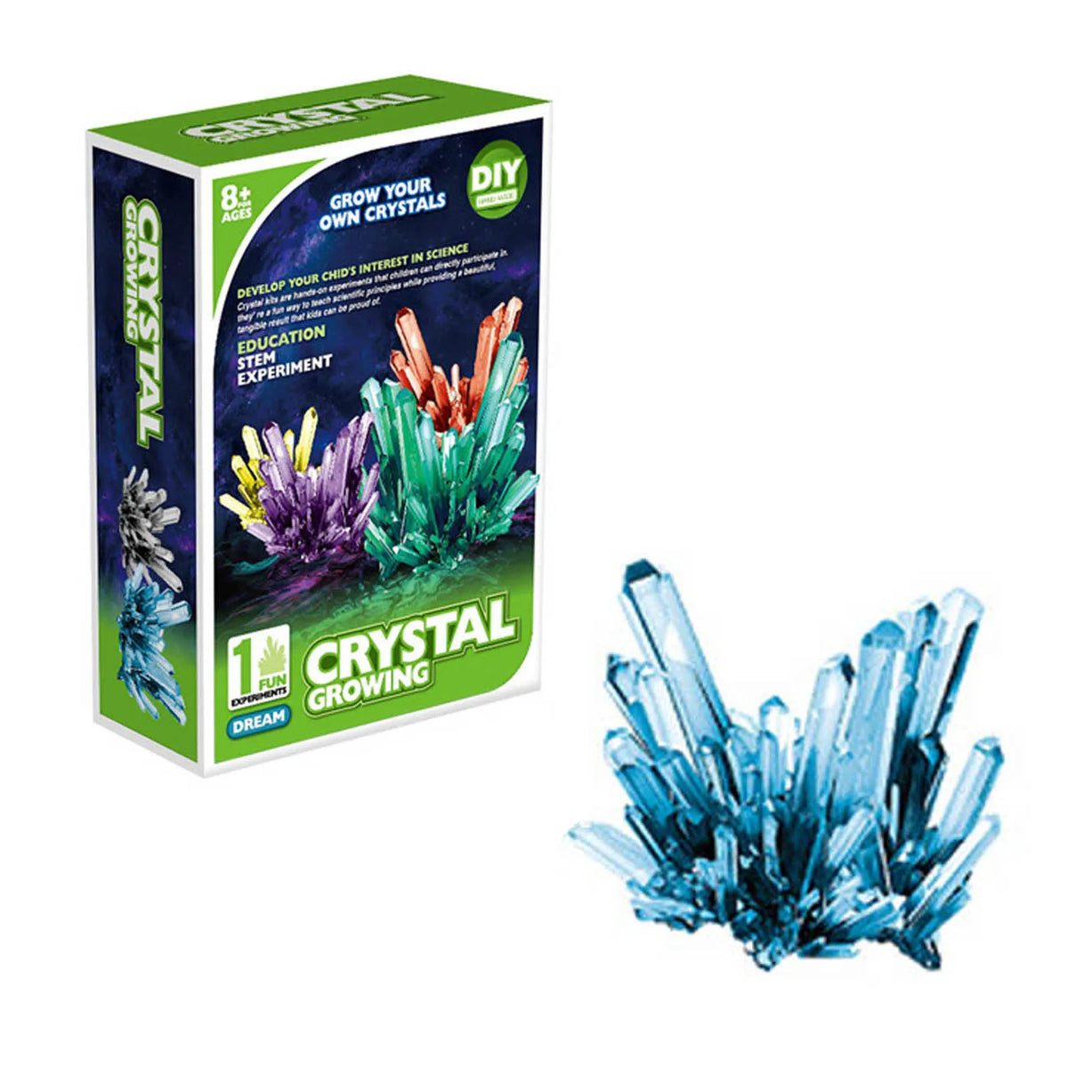 DIY Crystal Growing Kit for Kids – STEM Educational Science Experiment Kit with 6 Colors for Teens and Children