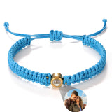 Custom Projection Photo Bracelet – Personalized Stainless Steel Gift for Men & Women