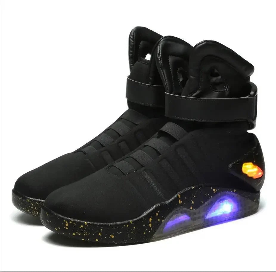 USB Rechargeable LED Light-Up Sneakers for Men & Women – Luminous Casual Shoes for All Seasons