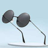 Gafas de sol redondas de metal retro: gafas de sol vintage con protección UV400 para hombres y mujeres