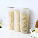 Recipiente hermético para almacenar fideos: recipiente de plástico apto para uso alimentario para organizar la cocina