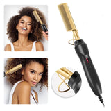 Beard & Hair Straightening Comb for Men – Dual Voltage Heated Styling Tool