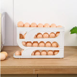 Rejilla para huevos automática con múltiples capas: organizador de cocina que ahorra espacio