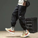 Men’s Lightweight Safari Cargo Pants – Elastic Waist Casual Trousers with Pockets