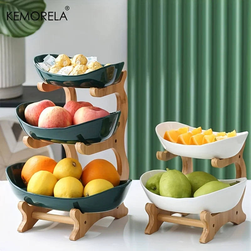 Multi-Layer Fruit & Snack Plate – Modern Plastic Candy Dish & Cake Stand