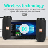 Portable Bluetooth 5.0 Speaker with Waterproof Design and Stereo Subwoofer