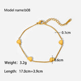 Classic Gold-Plated Stainless Steel Snake Chain Bracelet for Women