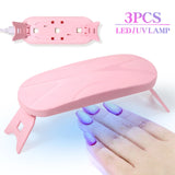 Mini UV LED Nail Lamp for Gel Polish with USB Charging – Foldable & Portable Design