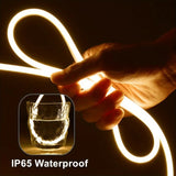 USB LED Neon Light Strip – Waterproof, Flexible, Motion Sensor Dimmer, Home & Outdoor Decor