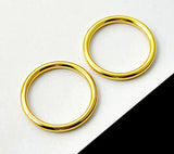 Minimalist Thin Stainless Steel Rings – Stackable Gold & Silver Bands for Women & Men