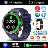 2025 AMOLED Smart Watch with Bluetooth Calling - GPS, NFC & Health Monitoring