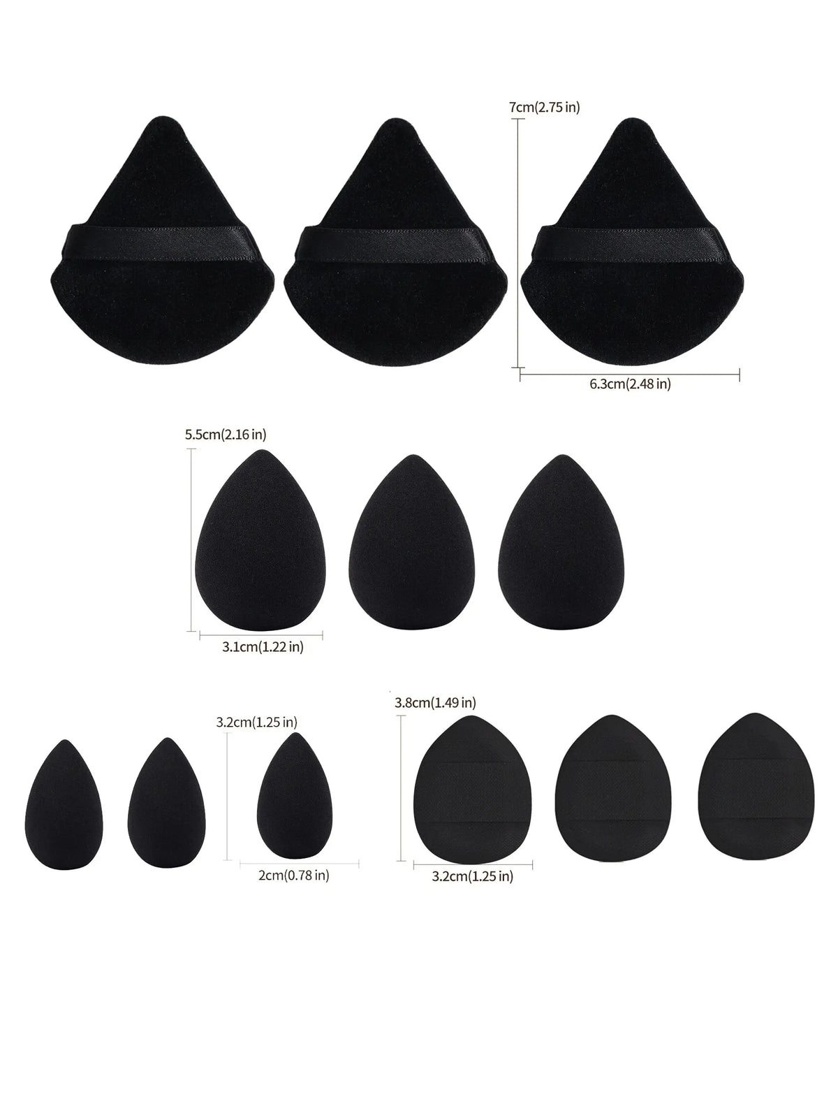 12-Piece Makeup Puff & Blending Sponge Set – Flawless Application for All Beauty Needs