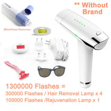 2-in-1 IPL Laser Hair Removal Device - Permanent At-Home Hair Remover for Face & Body