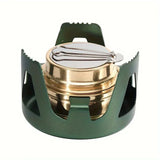 Compact Portable Alcohol Stove with Adjustable Firepower