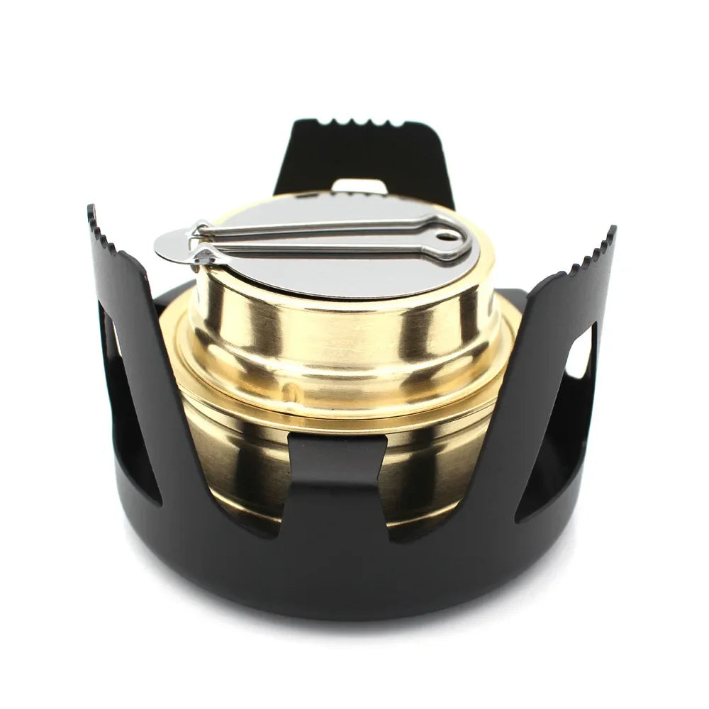 Compact Portable Alcohol Stove with Adjustable Firepower