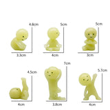 Glow-in-the-Dark Smiski Mystery Blind Box Figures - Collectible Anime Vinyl Toys