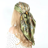 Luxury 90x90cm Silk Scarf – Designer-Inspired Fashion for Women