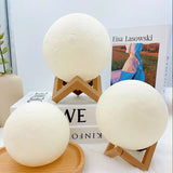 DIY Moon Night Light Kit - Hand-Painted Planet Lamp for Kids' Room Decor