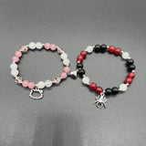 Elastic Beads Love Magnetic Attraction Couple Bracelet - Resin Friendship Bracelets for Men and Women