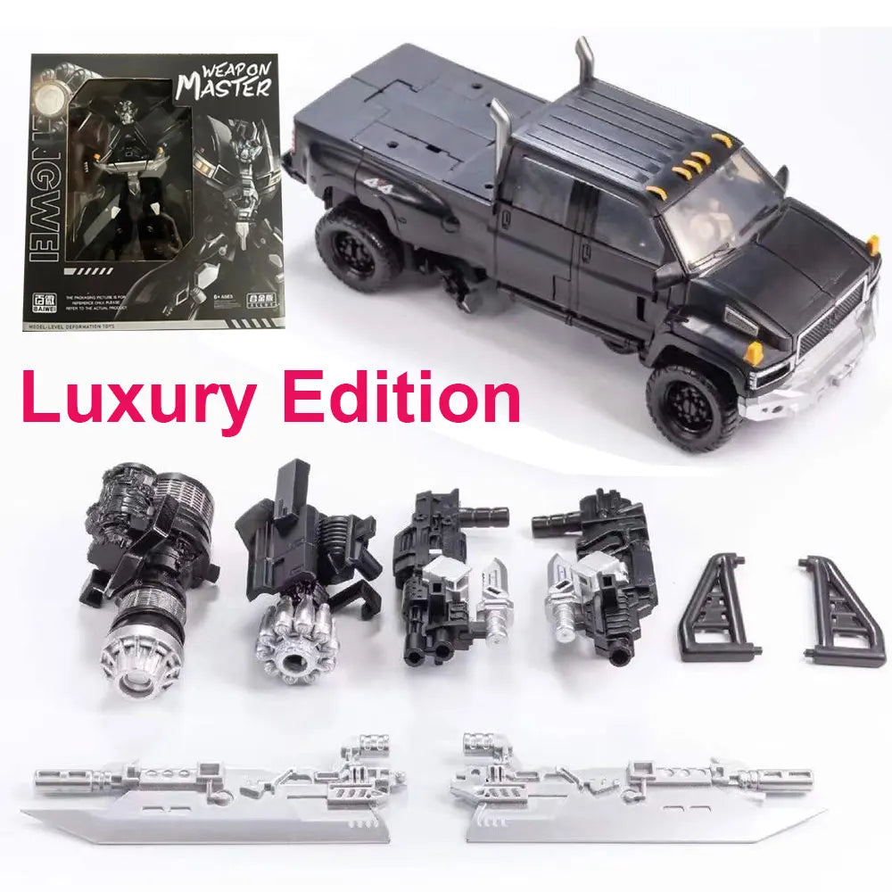 Deluxe Robot Action Figure – 17cm Transformable Model with Weapons & Accessories