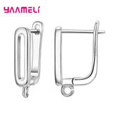 Sterling Silver Hoop Earrings with Cubic Zirconia – Elegant Jewelry for Women
