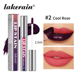 Long-Lasting Waterproof Lip Stain Gloss – Smudge-Free, Non-Transfer Color