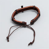 Retro Punk Cross Faith Leather Bracelet – Adjustable Christian Jewelry Gift