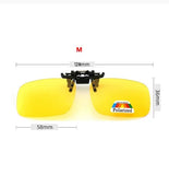 4-Color Polarized Clip-On Sunglasses – Flip-Up UV380 Lenses for Driving & Fishing