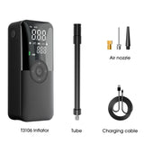 Cordless Digital Tire Inflator with LED Light and 150 PSI Air Compressor