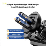 Soporte para teléfono de coche Gravity: soporte con clip para rejilla de ventilación para teléfonos inteligentes