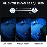 4-Piece RGB Car Ambient LED Lights with APP & Music Sync Control