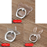 Universal Transparent Finger Ring Phone Holder – Magnetic Stand for Smartphones