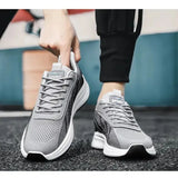 Breathable Lightweight Running Sneakers for Men – Cushioned Mesh Sports Shoes for Daily Wear