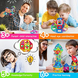 Magnetic Building Blocks Set - STEM Educational Toys for Kids with Big & Mini Pieces