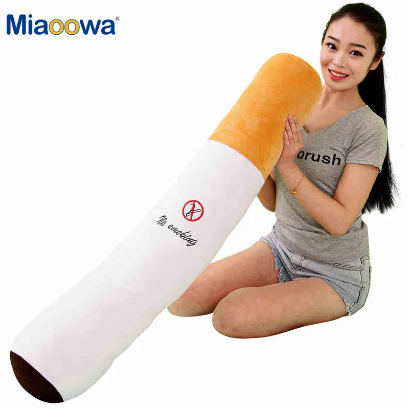 Funny Smoking Cigarette Plush Pillow – Novelty Gift for Adults (30-110cm)