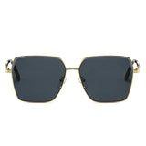 2025 Luxury Designer Sunglasses – Oversized Square Frame with UV400 Protection & Mirror Finish Lenses