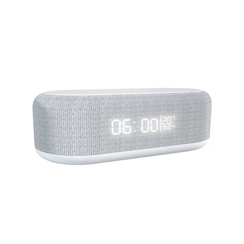Bluetooth Speaker with Wireless Charger, LED Alarm Clock & Fast Charging Dock Station