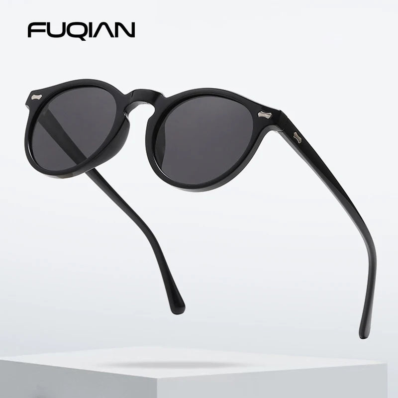 Classic Round Polarized Sunglasses – UV400 Protection & Stylish Mirror Lenses