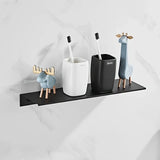 Estante flotante para baño: organizador de aluminio para ahorrar espacio montado en la pared para ducha y cocina