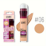 Long-Lasting Liquid Concealer with Sponge Applicator for Dark Circles & Blemishes